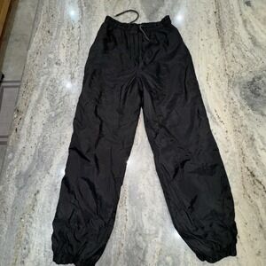 Norska Snow Pants Youth Sz L Black Insulated Waterproof Elastic Waist Ski Nylon